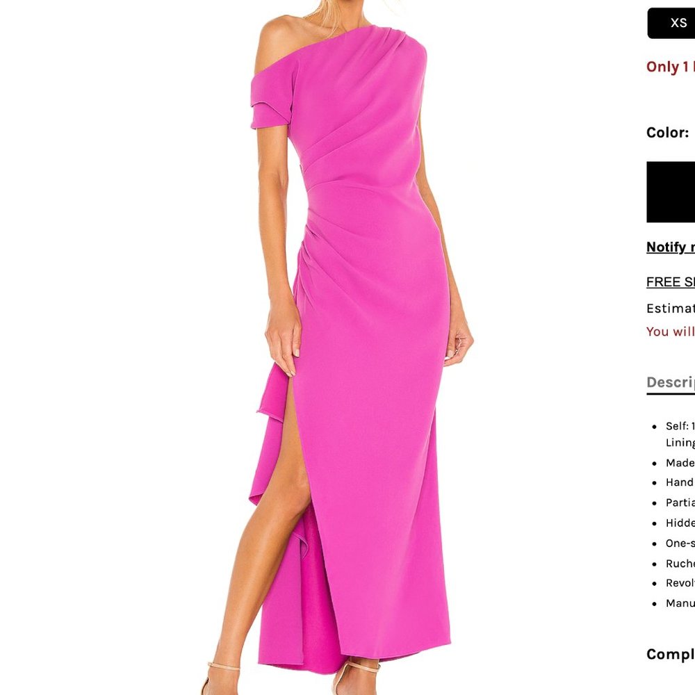 Elliatt X REVOLVE Gwenyth Dress - Sz L